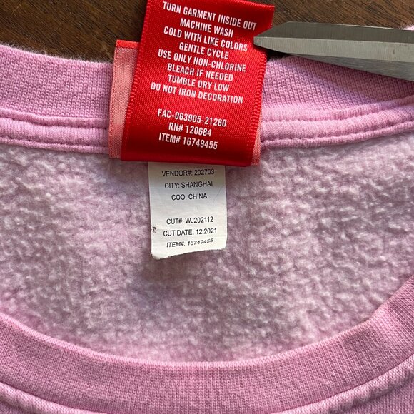 Pixar's Turning Red Ombre Crewneck Sweatshirt - Picture 6 of 6